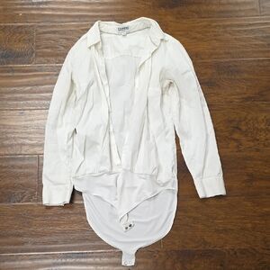 Express White Large Bodysuit
